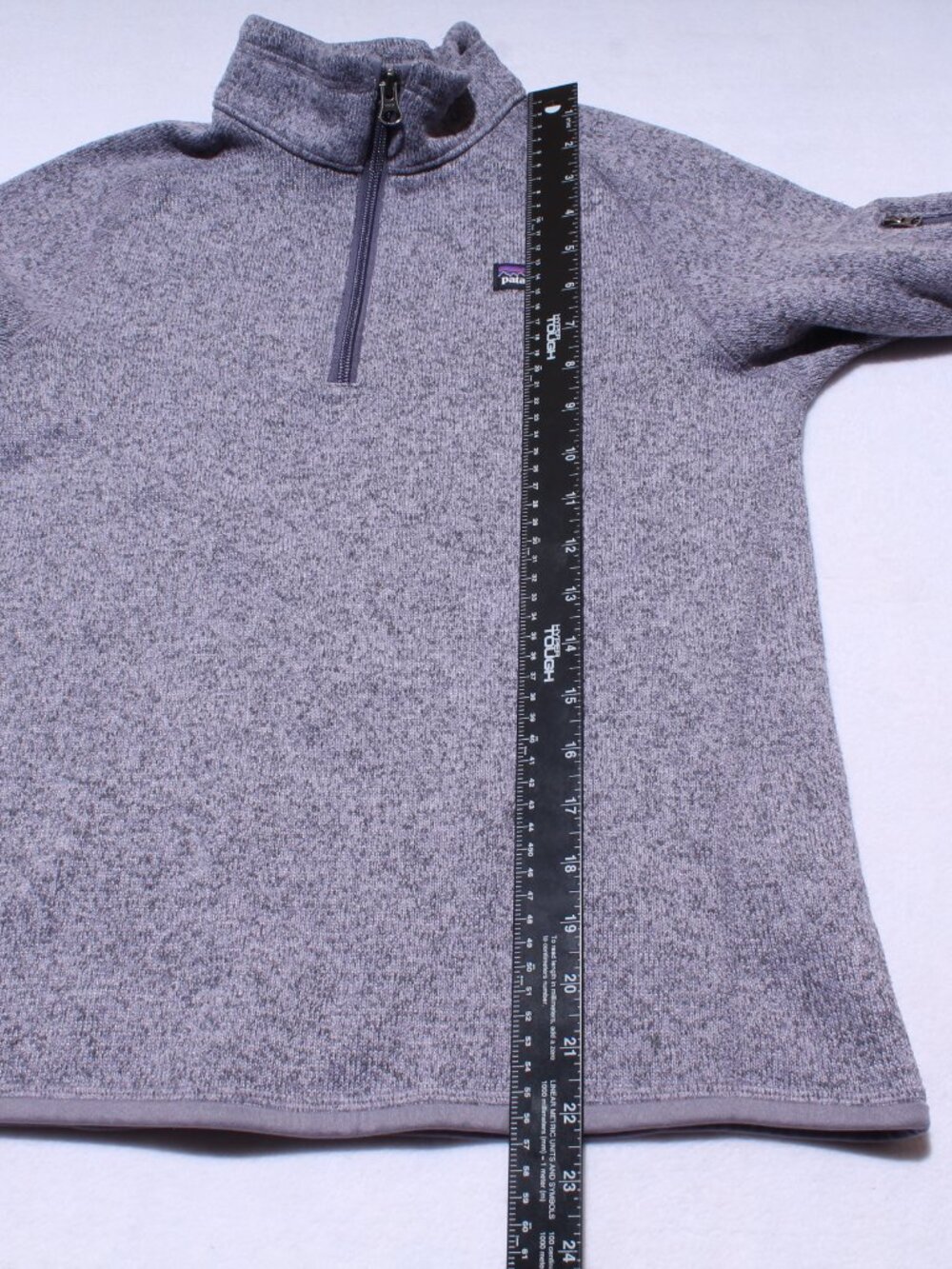 Girls Patagonia Worn Wear Better Sweater 1/4-Zip Long Sleeve Top Size XL 14 - Picture 5 of 10